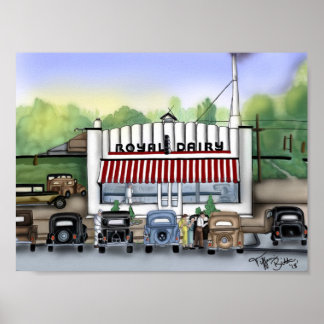 "Great Grandpa's Dairy & Ice Cream Shop" Poster
