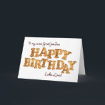 Great Grandson, a Birthday card for a cookie lover<br><div class="desc">A fun birthday card for the one who loves cookies and the sweet things in life. Letters formed from cookies make the words Happy Birthday. Inside is a cookie with a bite from it and a funny verse.</div>