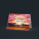 Great Grandson birthday, Sunset over the mountains Card<br><div class="desc">A beautiful sunset over the mountains. Customize this card in any way you choose.</div>