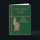 Great Grandson's Birthday Card with Ocelot<br><div class="desc">This digital painting of an ocelot is based on a photograph taken at the Buffalo,  New York zoo.</div>