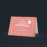 Great Great Granddaughter 19th Birthday with Crown Card<br><div class="desc">On the front of this card is a crown and gold look dots to surround it on a peach background. On the inside is a sincere message for a great great granddaughter who is celebrating her 19th birthday. Send her this one now and make a happier special day for her....</div>