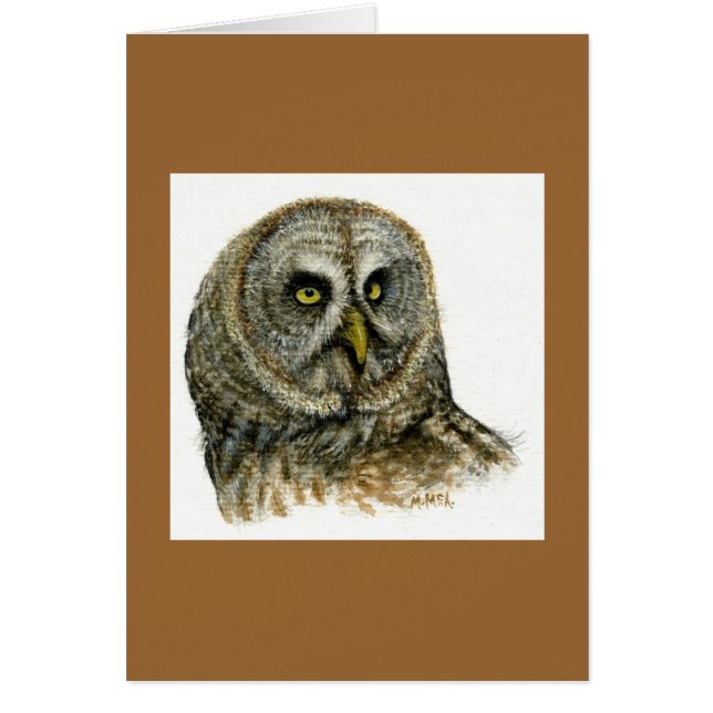 "Great Grey Owl" (Front)