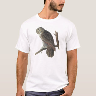 Great Grey Owl by Audubon T-Shirt