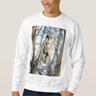 Great Grey Owl - Creamy Brown Watcher Sweatshirt