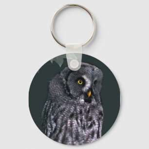 Great Grey Owl Keychain