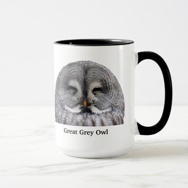 Great Grey Owl Mug (Right)