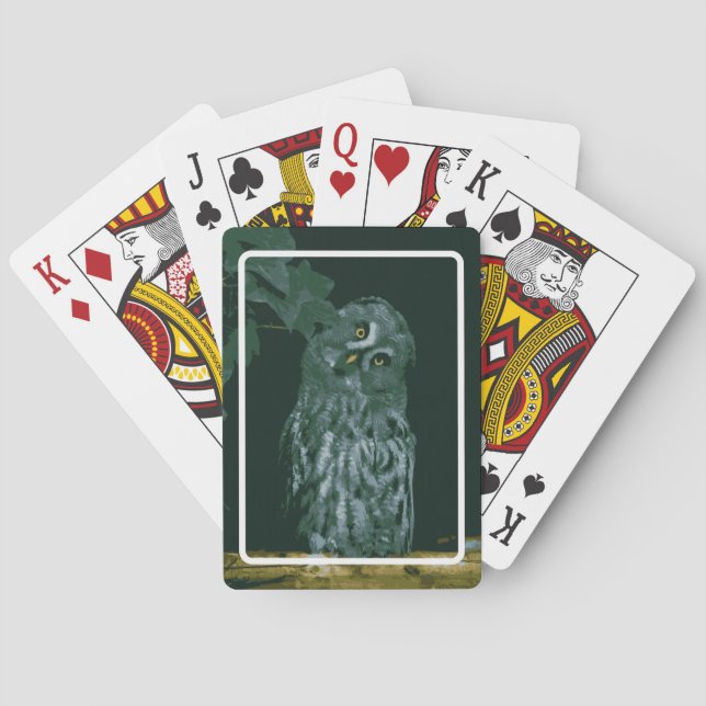 Great Grey Owl Playing Cards (Back)