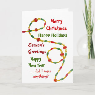 Great Holiday Season Card