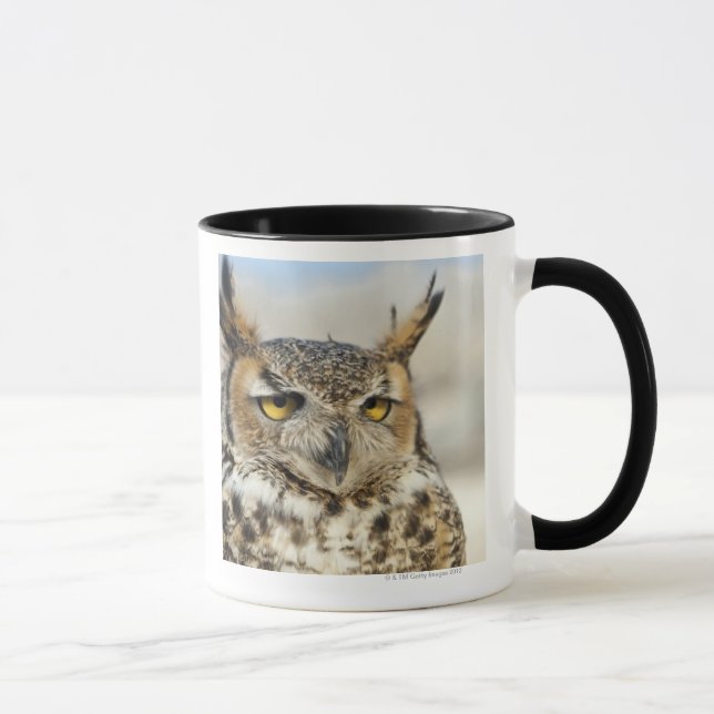 Great Horned Owl (Bubo virginianus) Mug (Right)