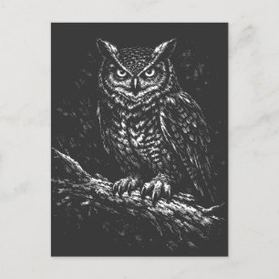 Great Horned Owl — by BurnsInHell Postcard
