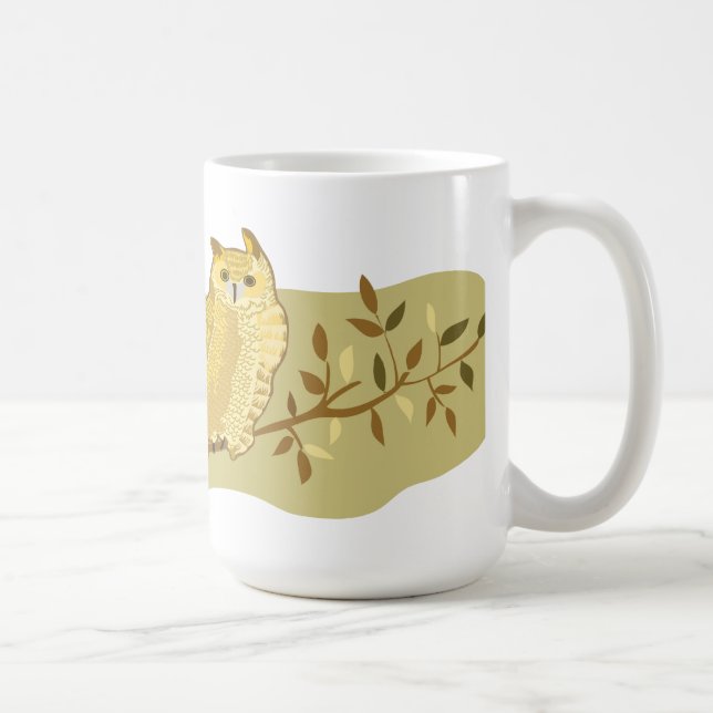 Great Horned Owl Coffee Mug (Right)