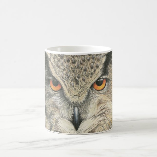 Great Horned Owl Coffee Mug (Center)