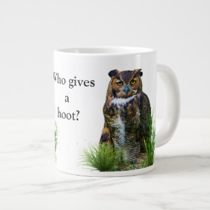 Great Horned Owl Customizable Large Coffee Mug