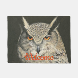 Great Horned Owl Doormat