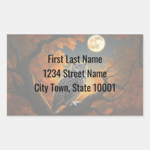 Great Horned Owl in Autumn Sticker