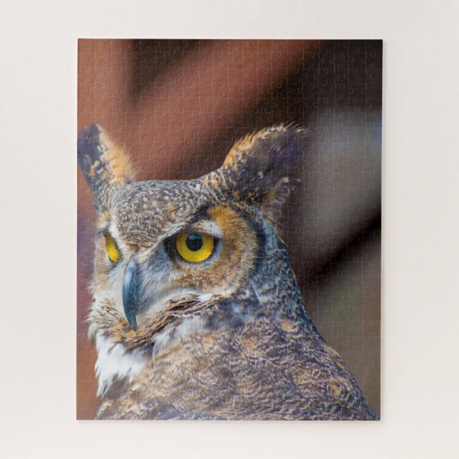 Great Horned Owl. Jigsaw Puzzle (Vertical)