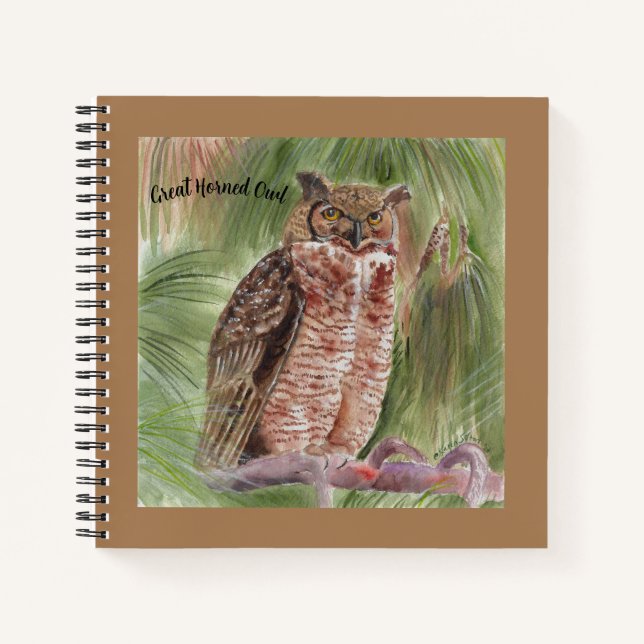 Great Horned Owl journal (Front)