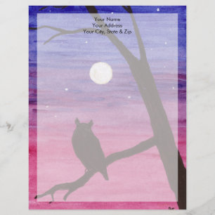 Great Horned Owl Letterhead