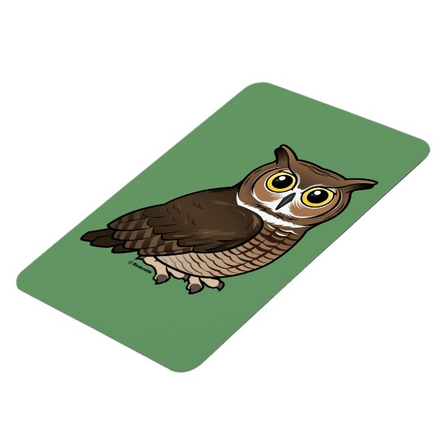Great Horned Owl Magnet (Left Side)
