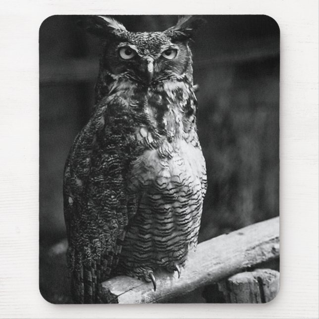 Great Horned Owl Mouse Pad (Front)