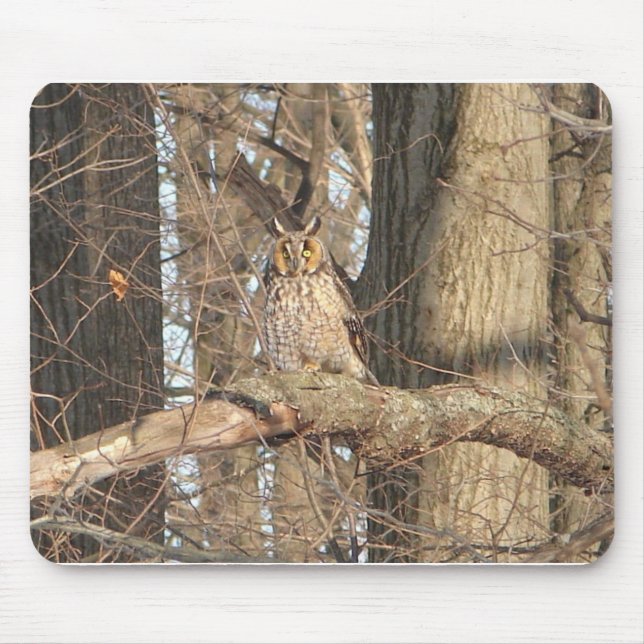 Great Horned Owl Mouse Pad (Front)