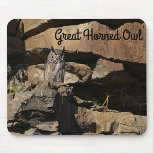 Great Horned Owl Mouse Pad