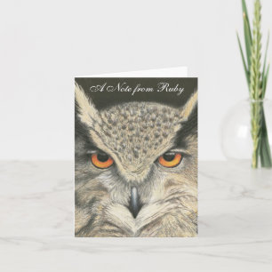 Great Horned Owl Note Card