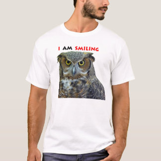Great horned owl smiling T-Shirt