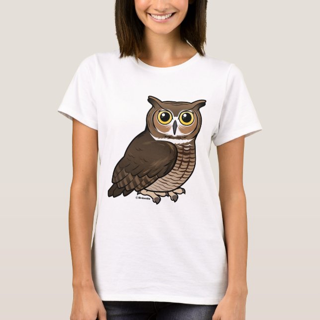 Great Horned Owl T-Shirt (Front)