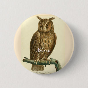 Great Horned Owl Thunder_Cove 2 Inch Round Button