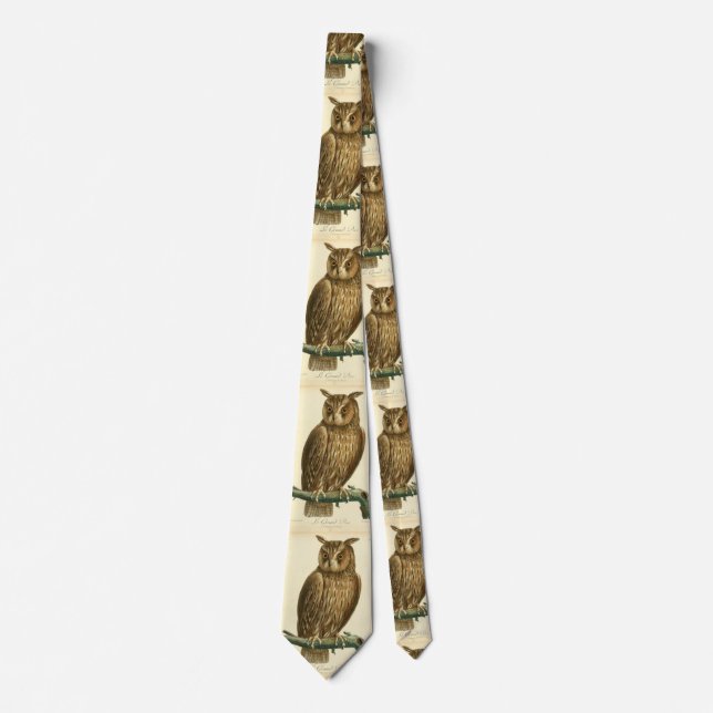 Great Horned Owl Thunder_Cove Tie (Front)