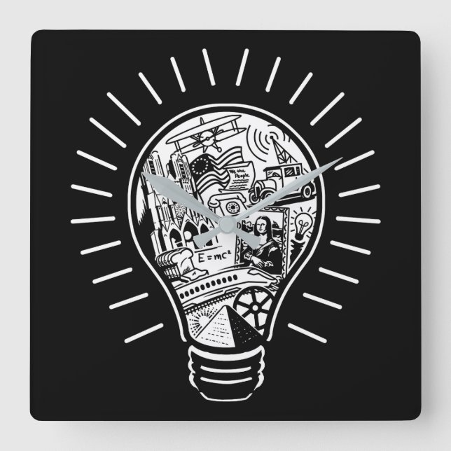 Great Ideas Square Wall Clock (Front)