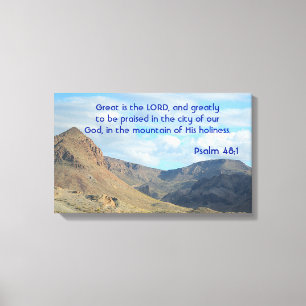 Great is The LORD! Canvas Print