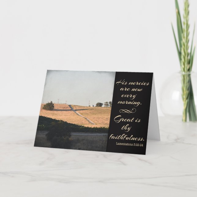 Great is Thy Faithfulness Greeting Card (Front)