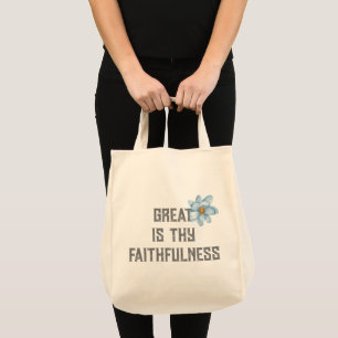 Great Is Thy Faithfulness Hymn Tote Bag