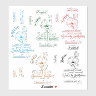 Great is thy faithfulness Personalized Name Set