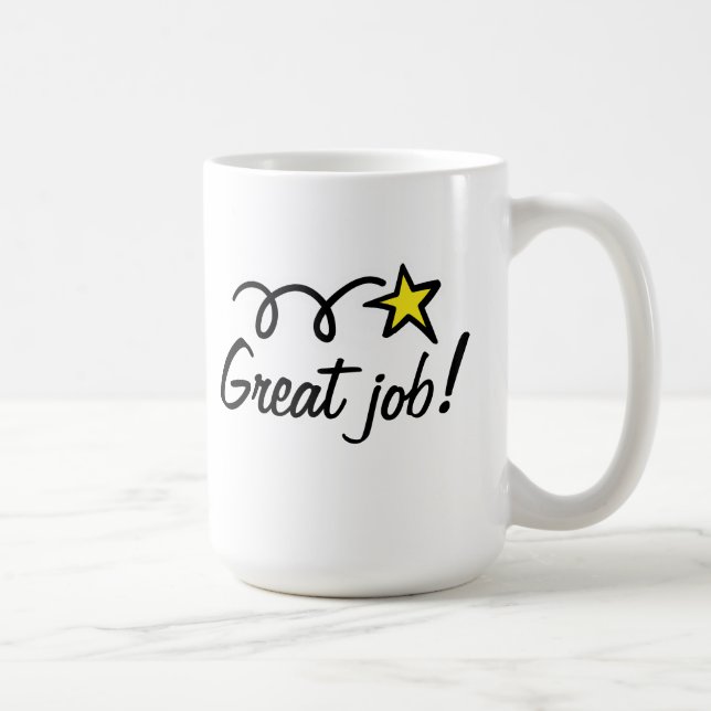 Great Job! Coffee Mug Gift For Employees (Right)