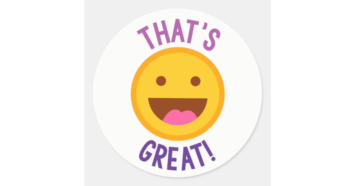  Great  job face word  art  fun sticker Zazzle ca
