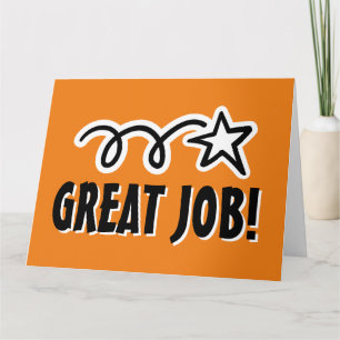 Great Job greeting card for employee encouragement