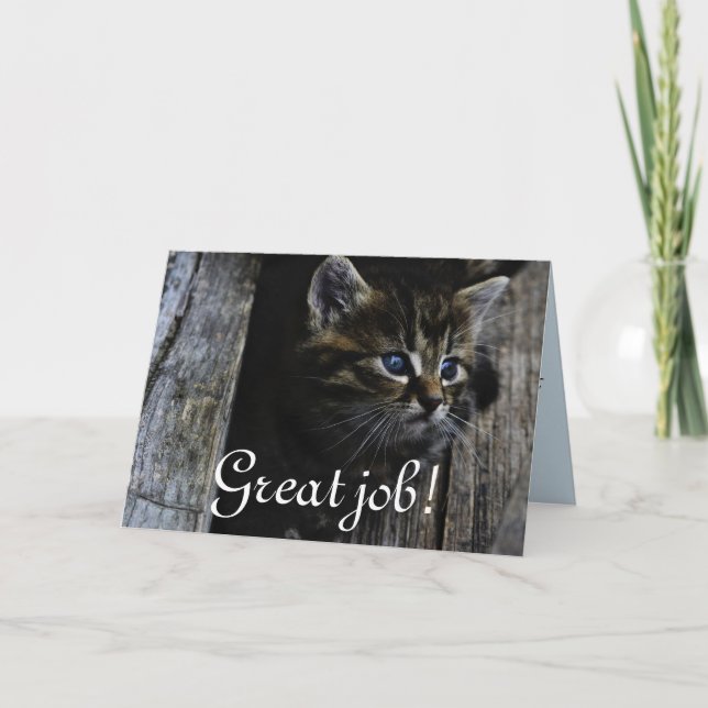 Great Job Personalize Destiny Destiny'S Thank You Card (Front)