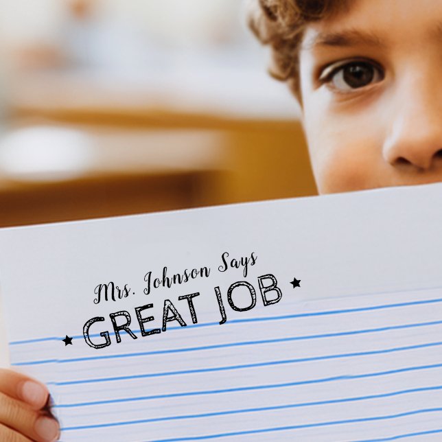 Great Job | Personalized Teachers Self-inking Stamp (Great Job | Personalized Teachers Self-inking Stamp)