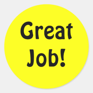 Great Job! REward sticker