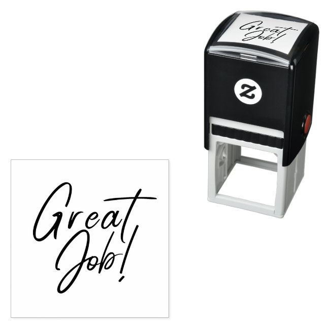 Great Job self-inking stamp (In Situ)