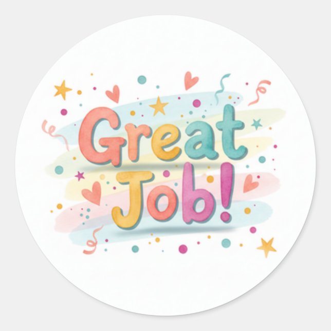 Great Job! Sheet of stickers (Devant)