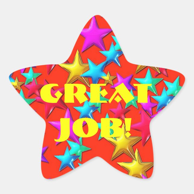 Great Job Star Sticker (Front)