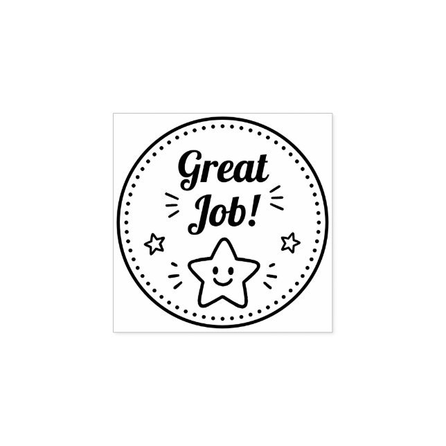 Great Job Teacher Rubber Stamp (Imprint)