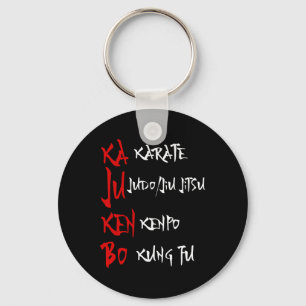 Great Kajukenbo Fighting Karate Judo Kenpo Kung Fu Keychain