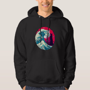 Great Kanagawa Wave Japanese Samurai Aesthetic Vap Hoodie