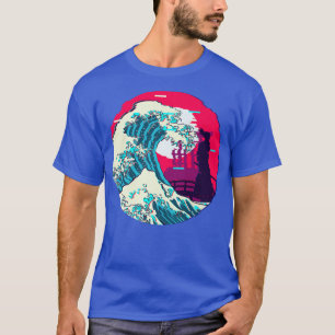 Great Kanagawa Wave Japanese Samurai Aesthetic Vap T-Shirt