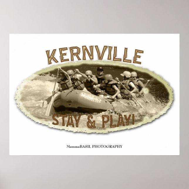 Great Kernville River Rafting Poster! Poster (Front)